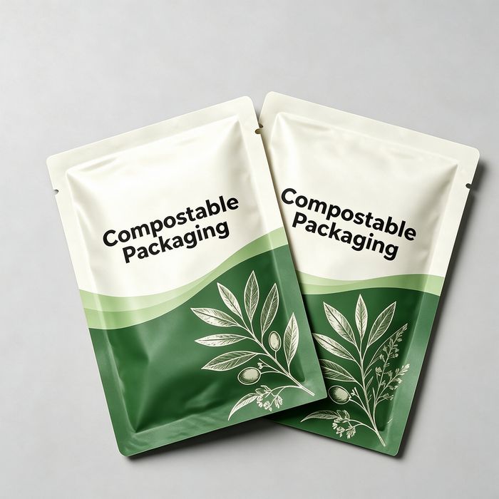 Compostable 3 Side Seal Pouch