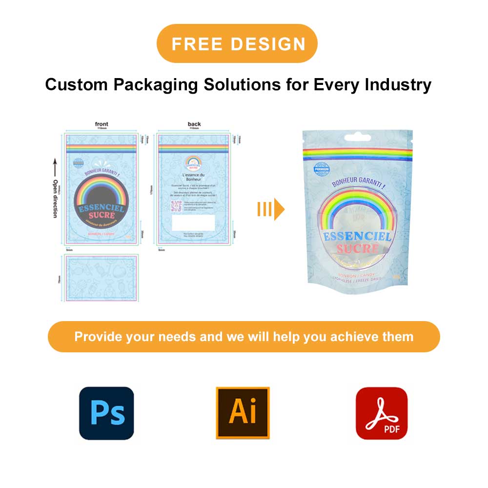 Free Packaging Design Support for Custom Packaging Bags