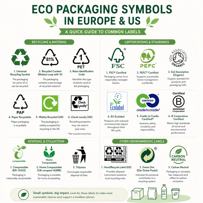 Recyclable packaging labels