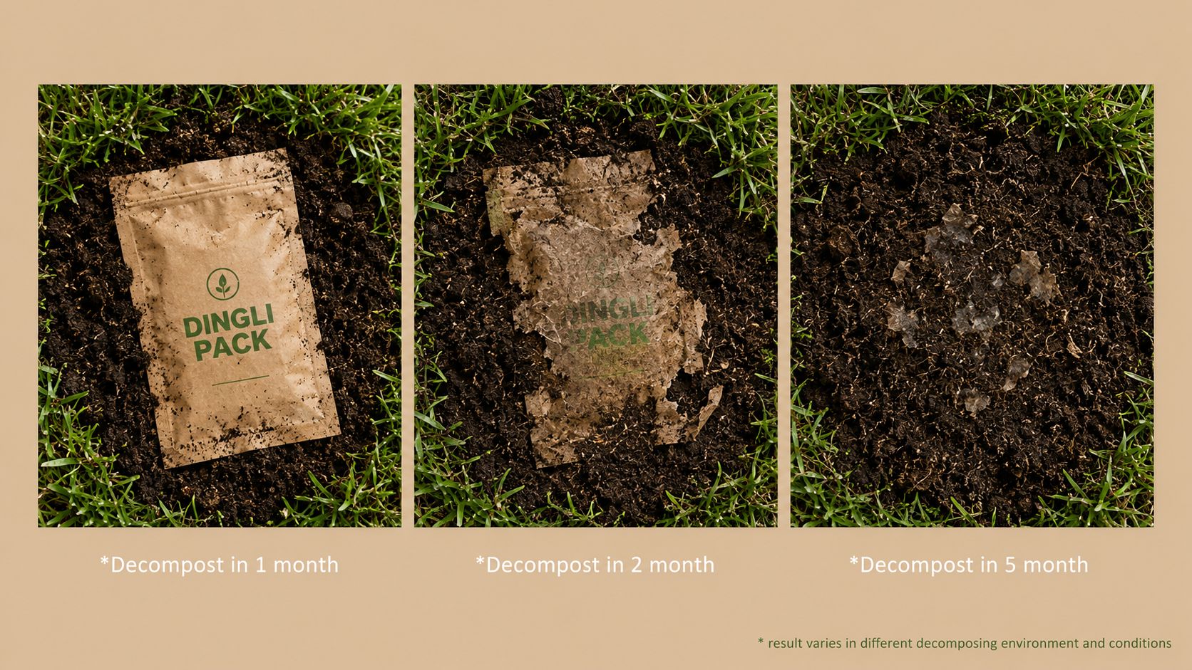 Eco-Friendly Compostable Food Pouches Composting Process
