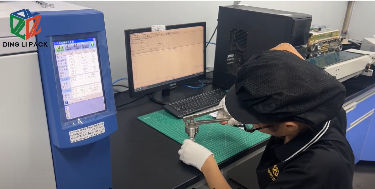 DINGLI PACK tensile strength testing for flexible packaging materials and finished bags