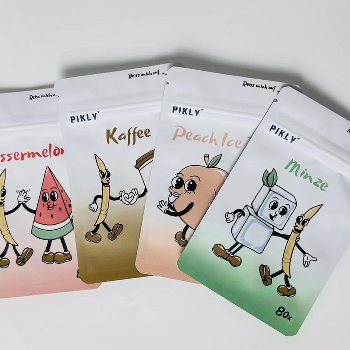 Custom printed child resistant mylar bags front design