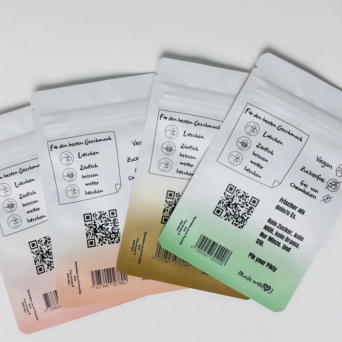 Back side custom THC edible mylar packaging bags