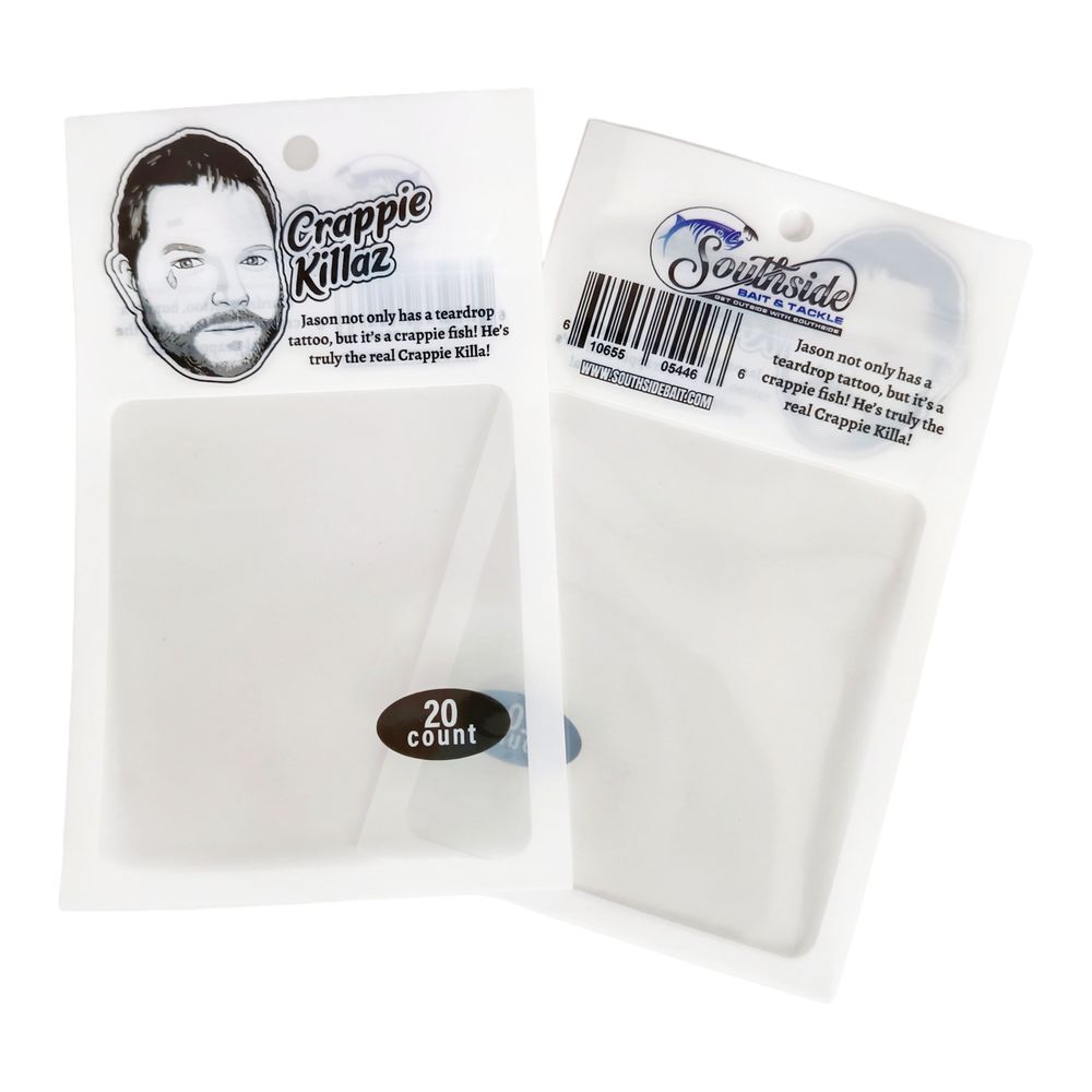 Clear Resealable Fishing Bait Packaging Bags