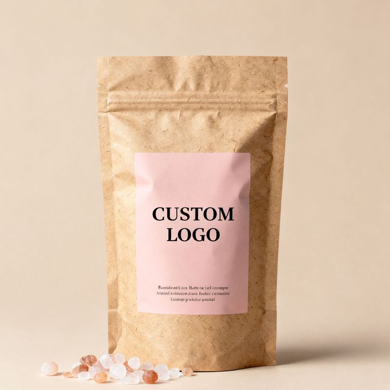 Custom Design Paper Pouch With Zipper (