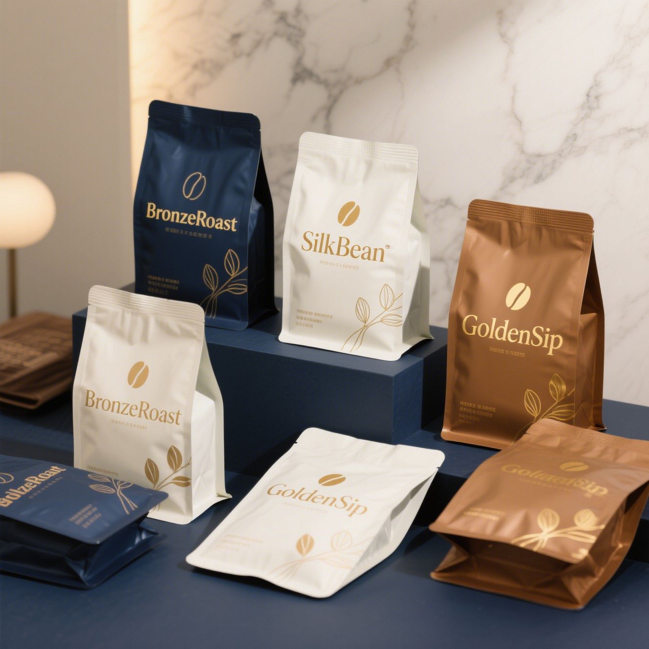 Pasgemaakte Logo Koffie Sakke