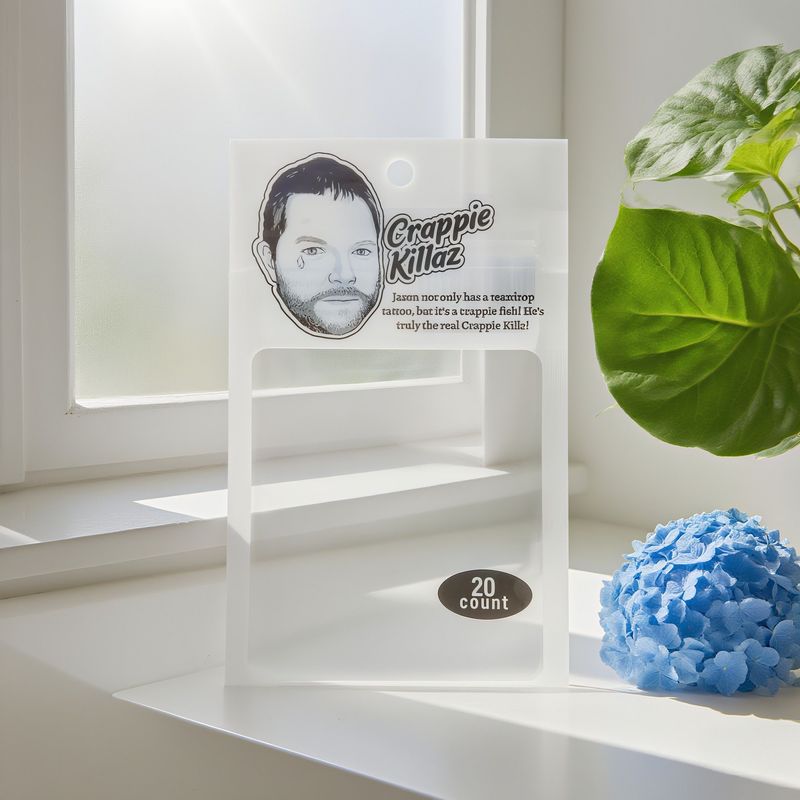 Sérsniðin merkisrenniláspoki með veiðiormum