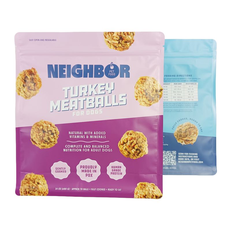 Custom Pet Food Stand Up Flat Bottom Zipper Bag