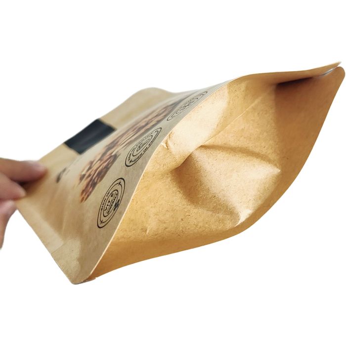 Custom Printed Kraft Paper Stand-Up Bag 