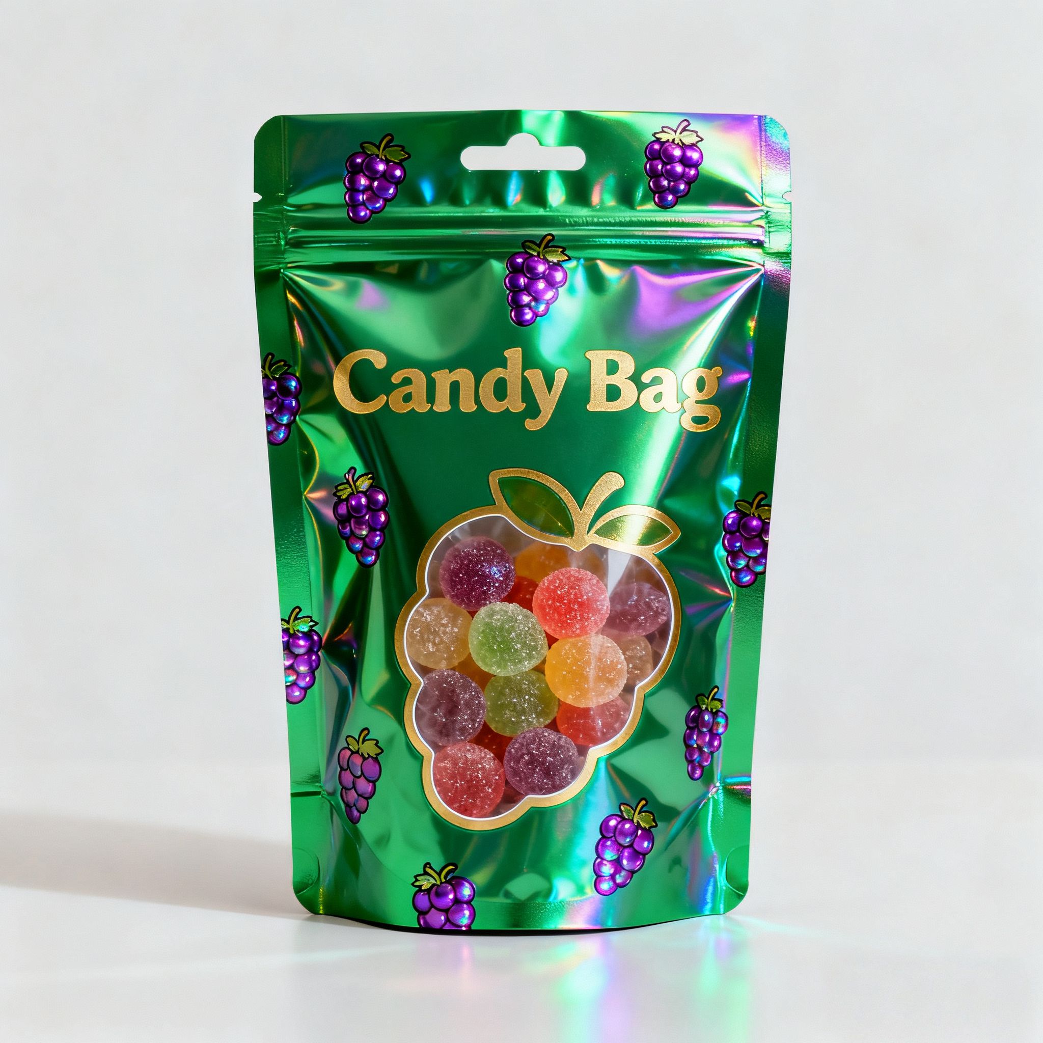 custom printed mylar pouch detail