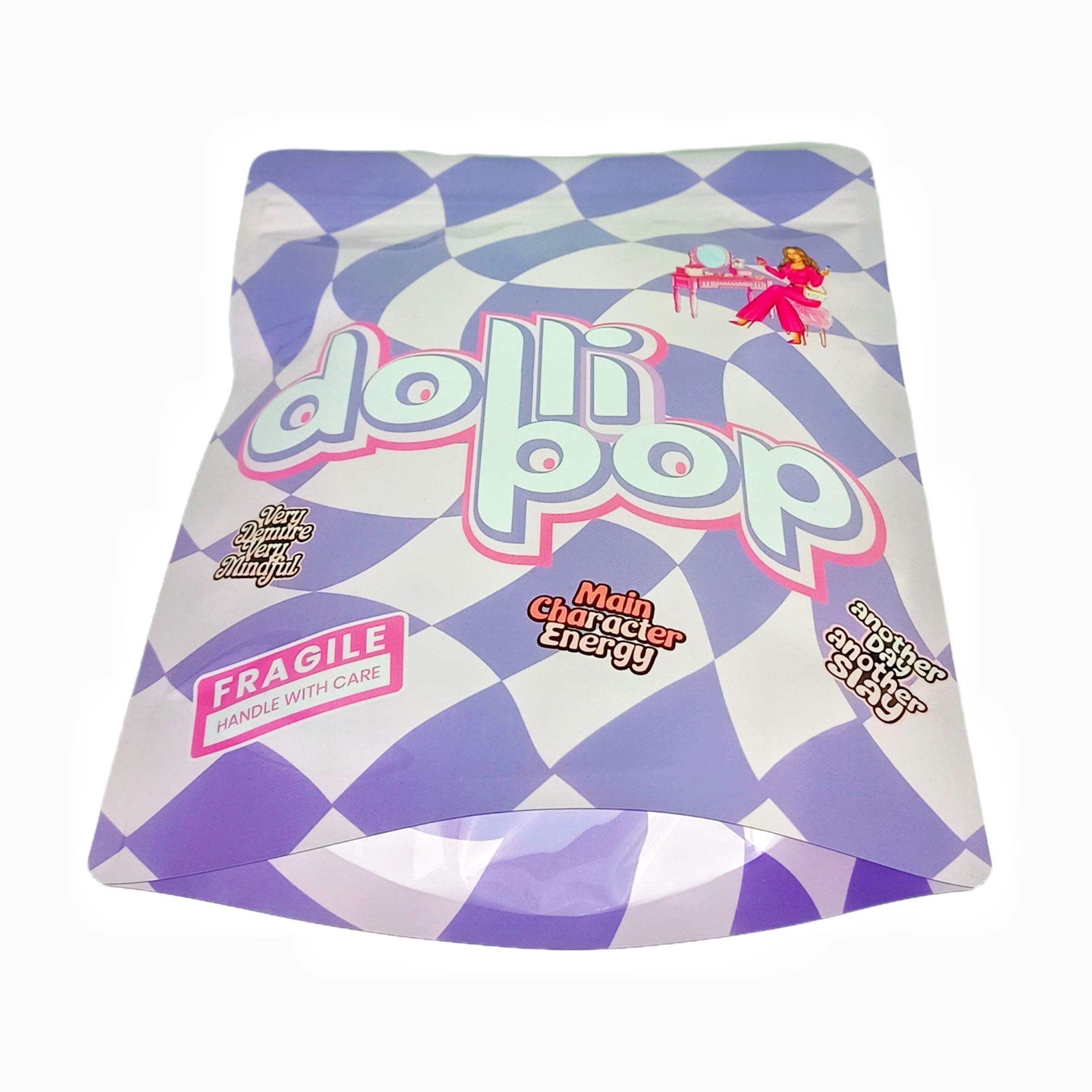 कस्टम रिसेल करण्यायोग्य स्टँड-अप मायलर बॅग्ज