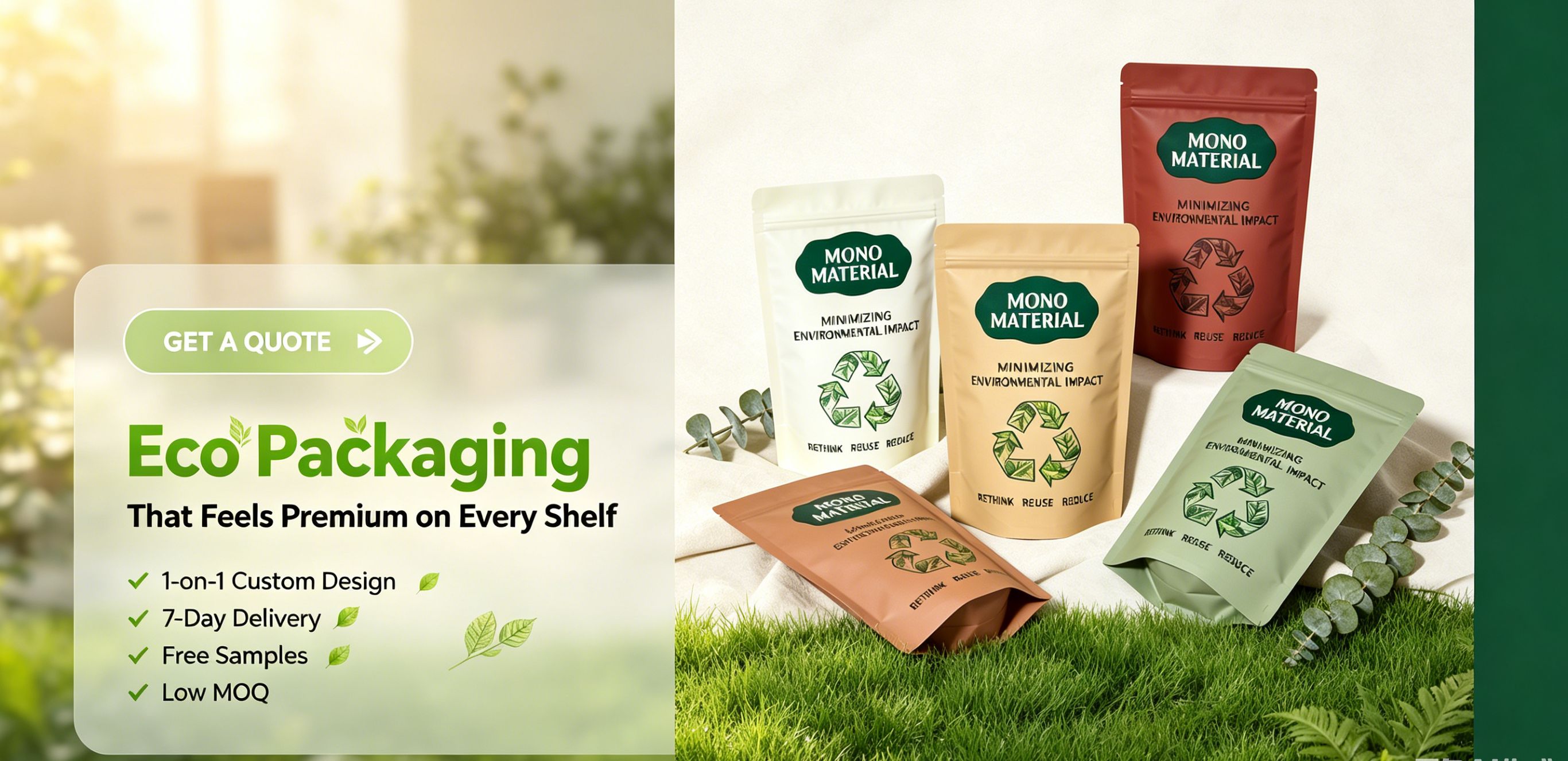 Sustainable Stand Up Pouches