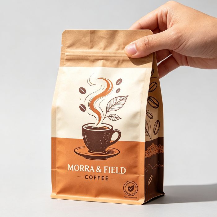 High Quality Printing On Compostable Coffee Pouch