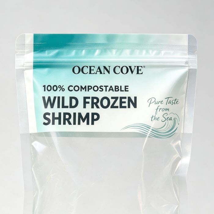 compostable frozen food pouch top zipper closure