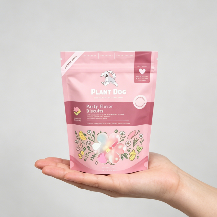 Custom printed stand up pouch high resolution branding detail
