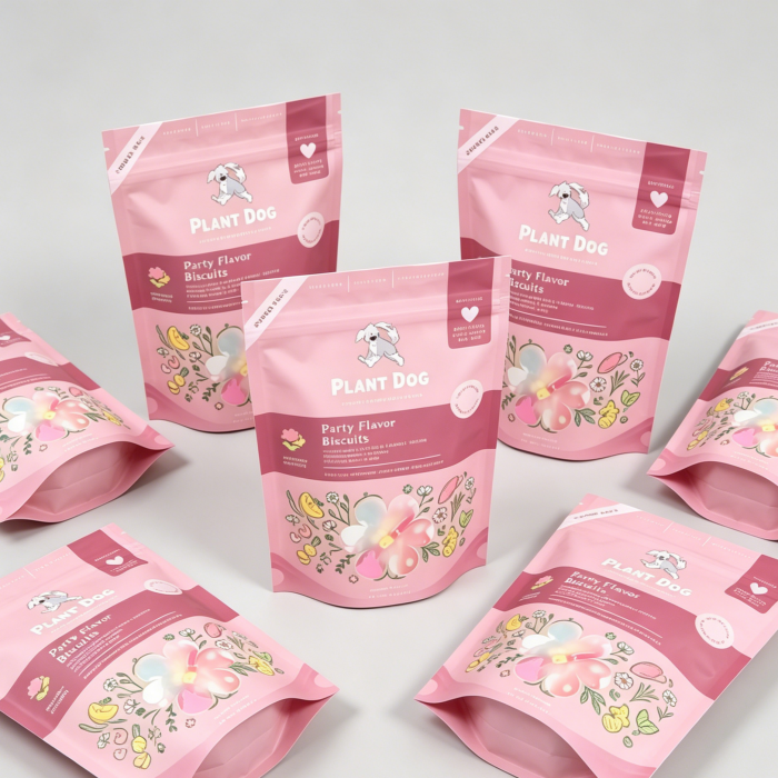 Eco friendly stand up pouch packaging self standing display