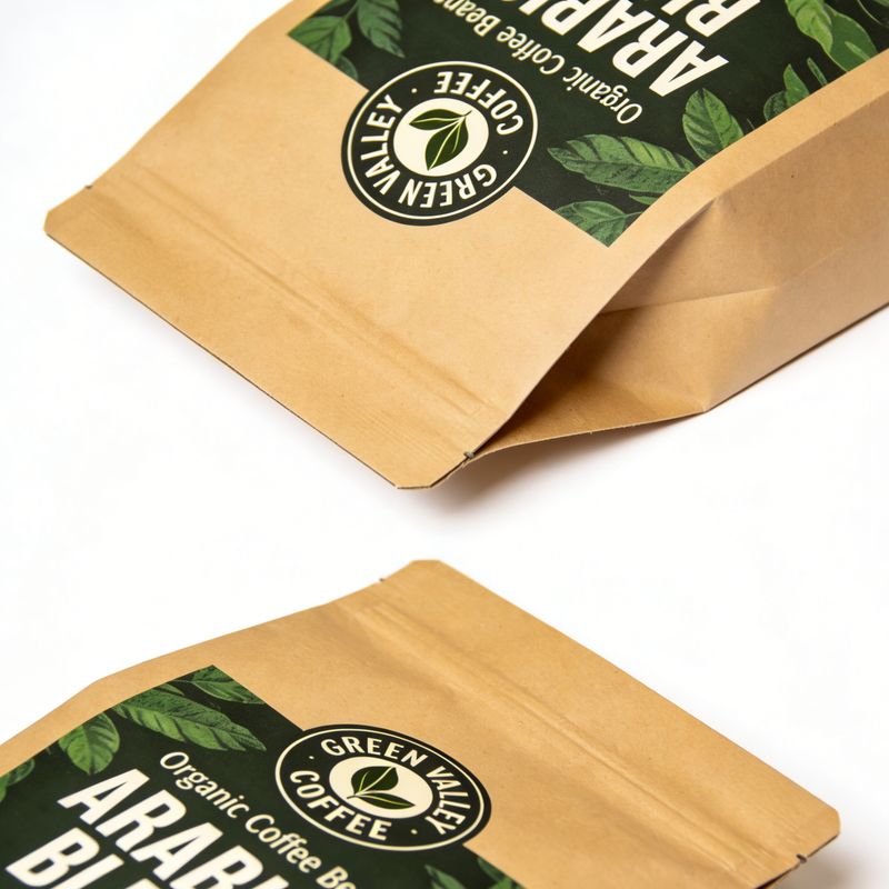 eight side seal coffee bag heat seal edge detail