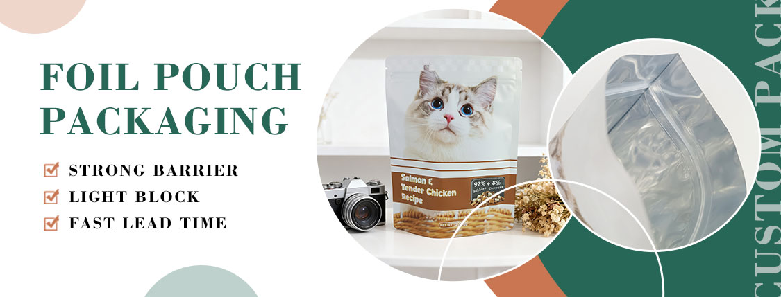 Aluminum Foil Cat Food Packaging Bag 