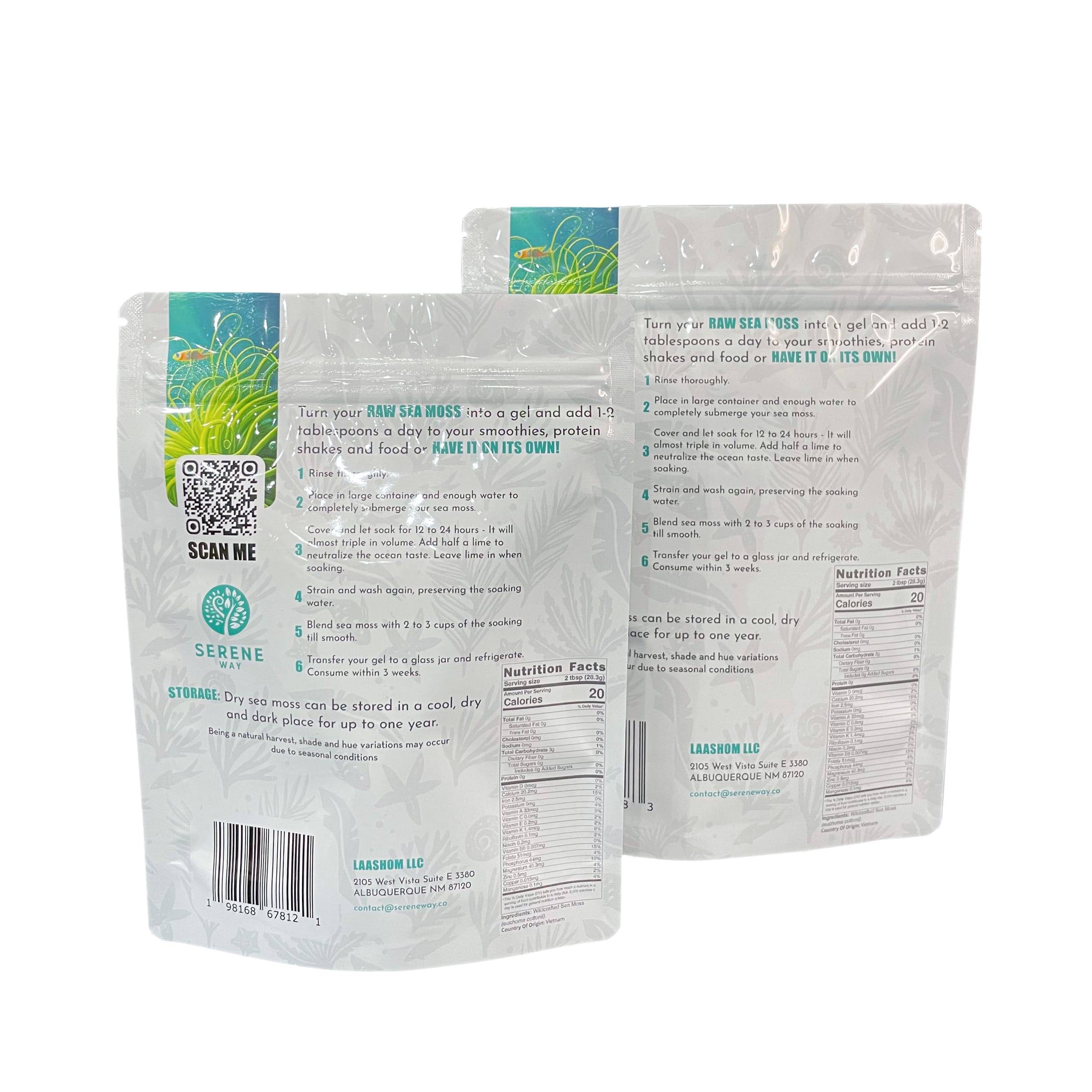 Sachets zippés transparents en mousse de mer de qualité alimentaire (4) - 副本