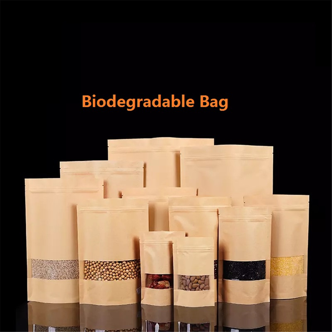 Hot sale biodegradable stand up white craft paper bath salt packaging pouch (2)