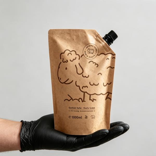 Kraft paper spout pouch material