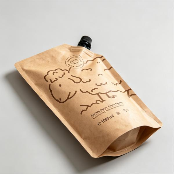 Stand up spout pouch bottom structure