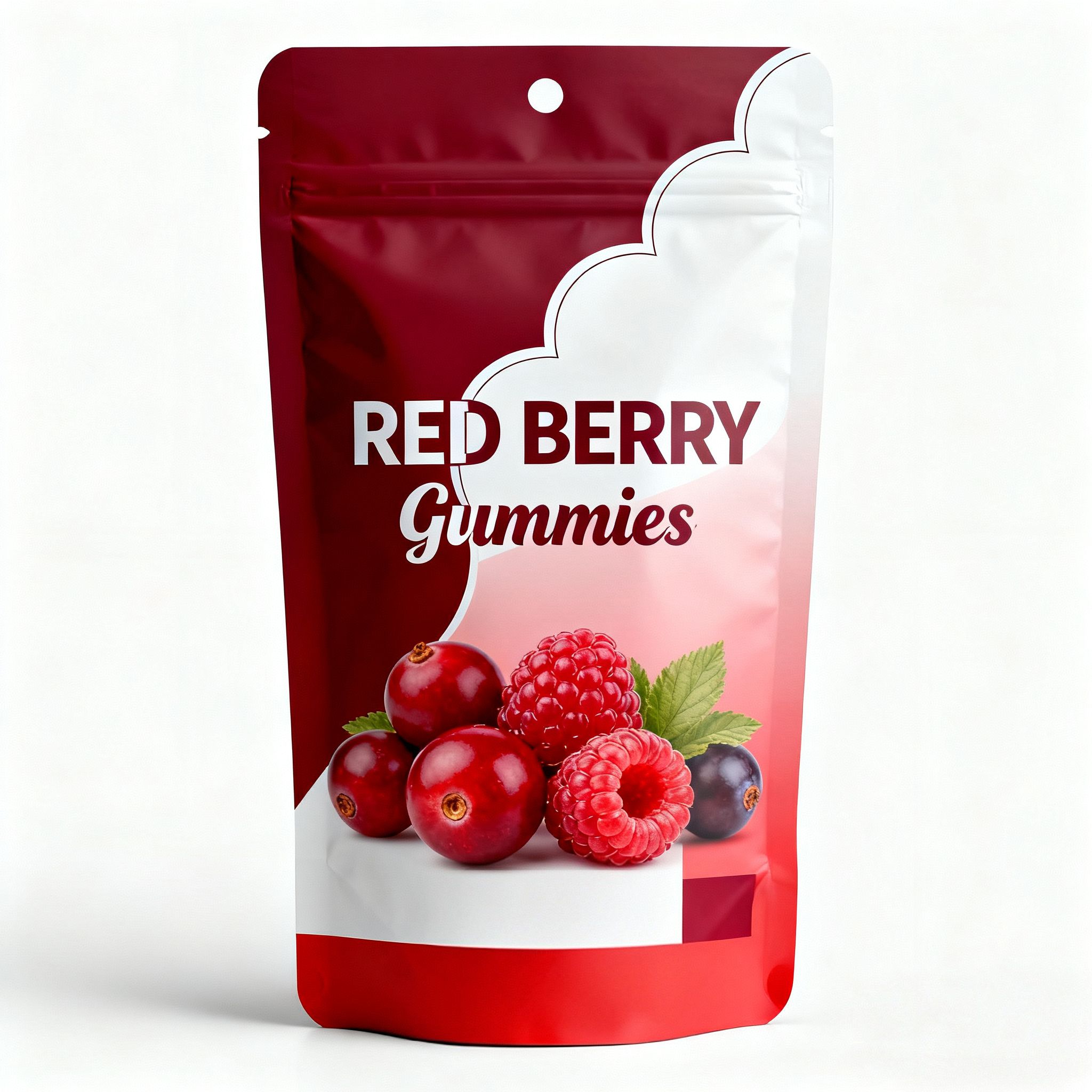 Custom Mylar Bag Hang Hole Detail