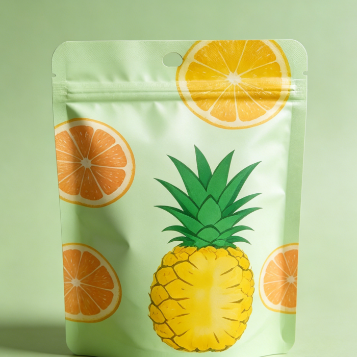 Stand-up kraft pouch bag for PDQ display packaging