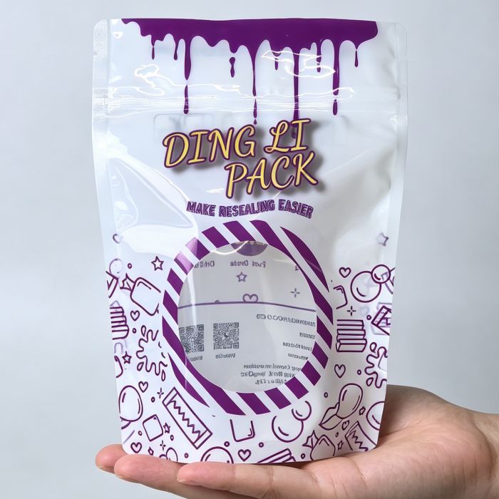 Recyclable stand up mylar bag bottom gusset structure