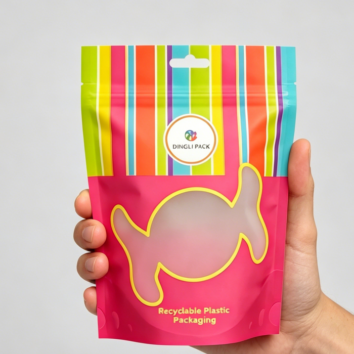Eco friendly packaging print quality close up view