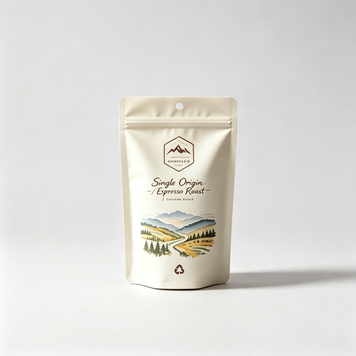 Self Standing Bottom Gusset Recyclable Pouch
