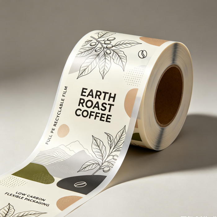 High Barrier Coffee Packaging Rollstock Film Roll