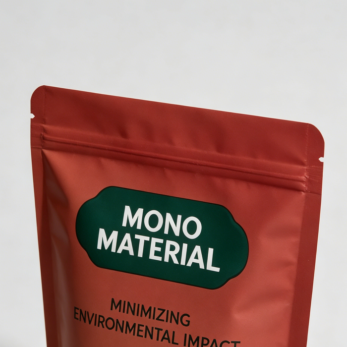 Custom stand up pouch zipper seal detail