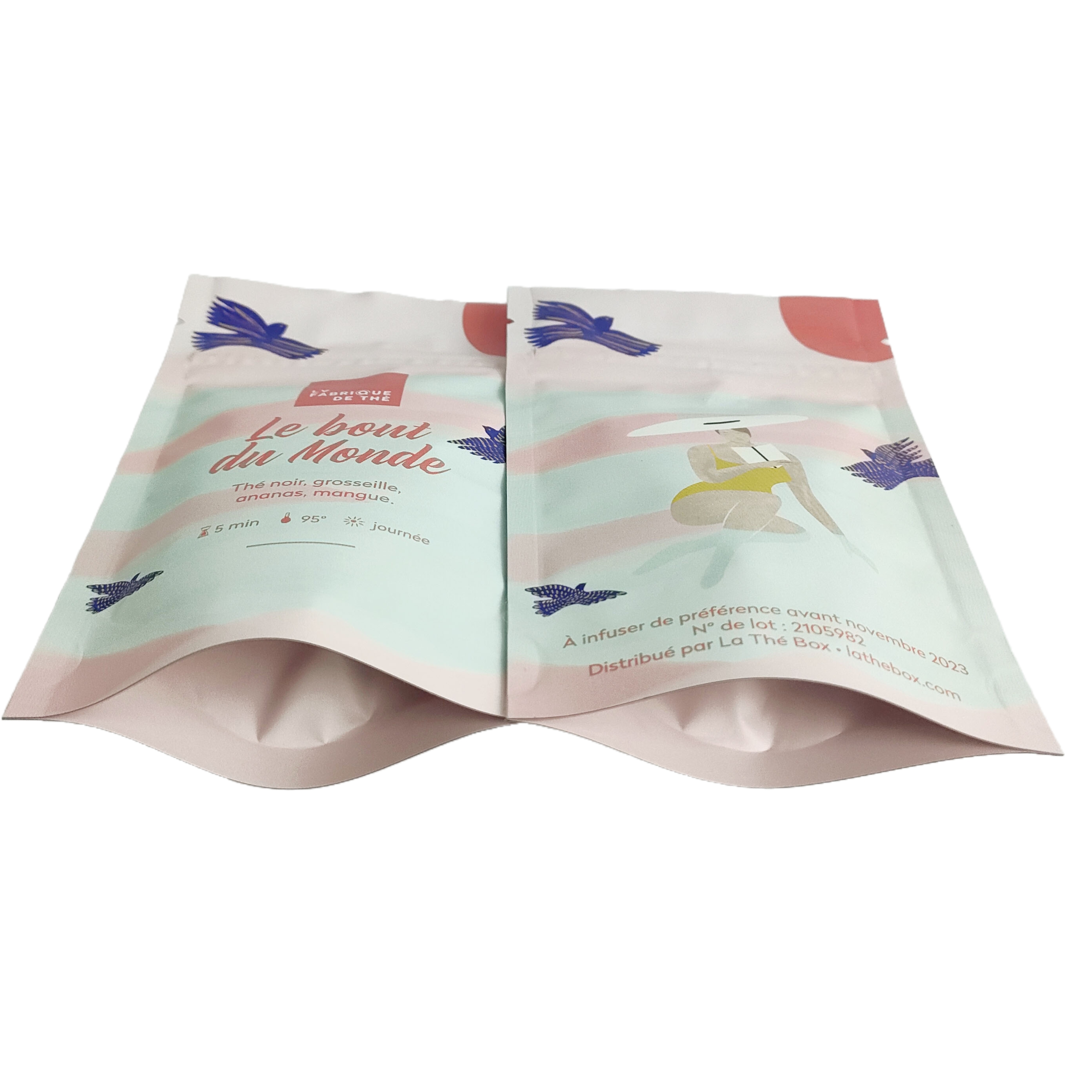 High Performance Stand up Food Packaging Pouches with Zipper Aluminum Foil