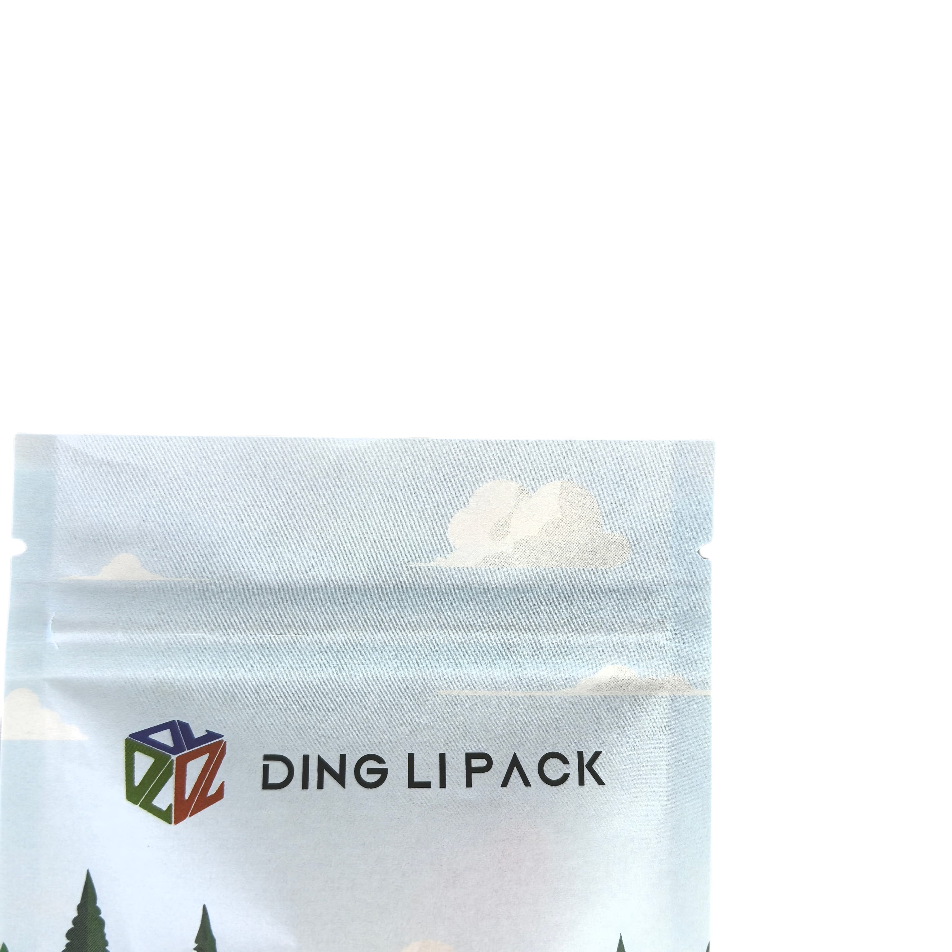 compostable stand up pouch zipper closure