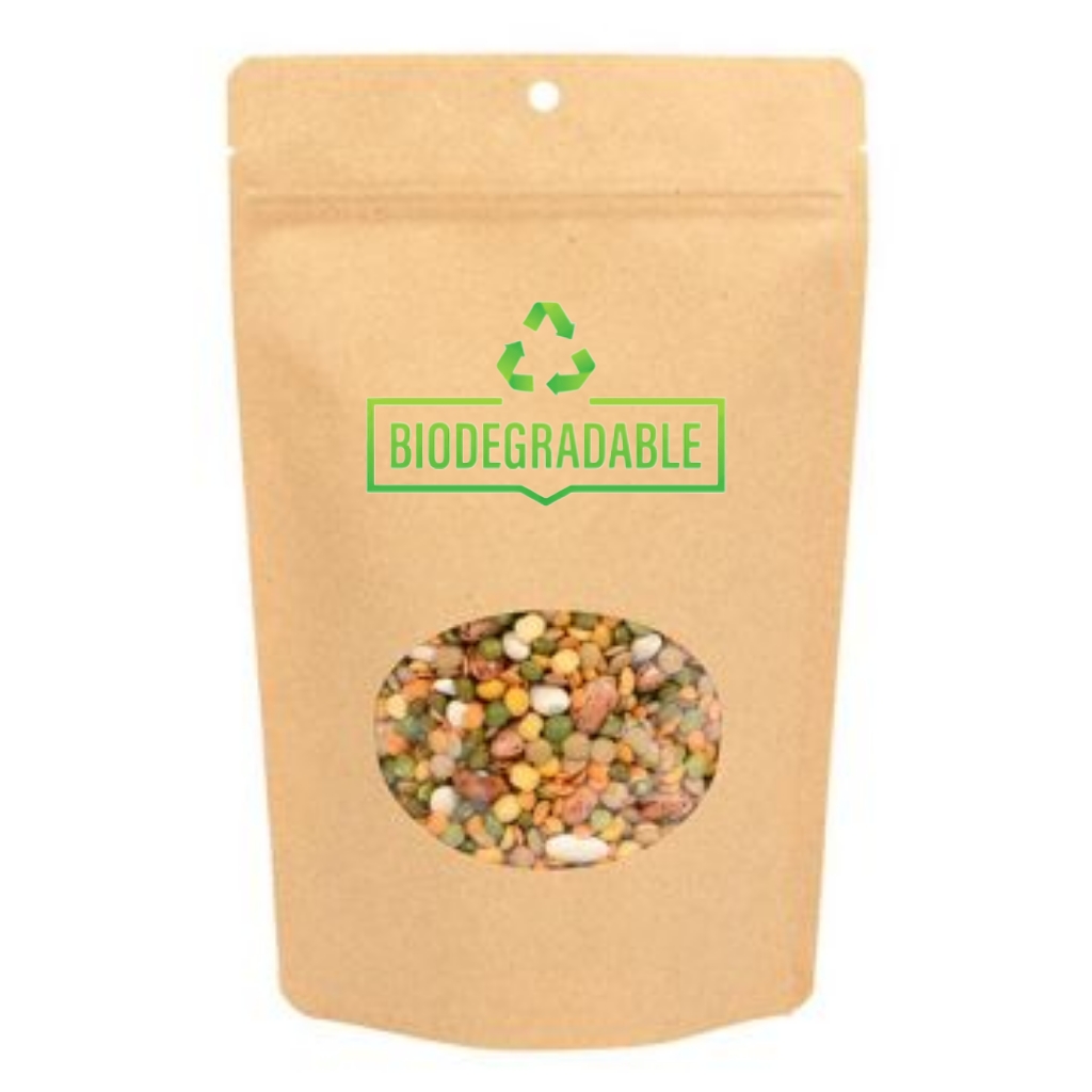 Kraft Stand Up Pouch Flexible Packaging