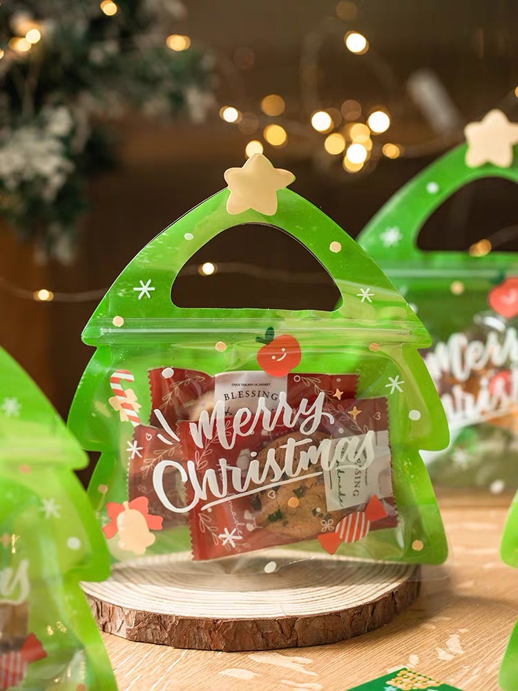 bolsas de dulces navideños con forma