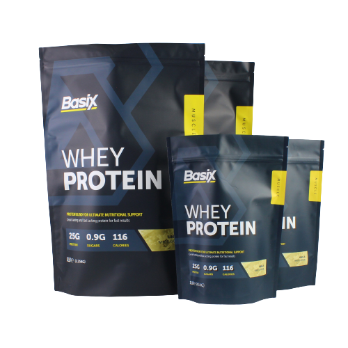 standing up protein powder packaging bag