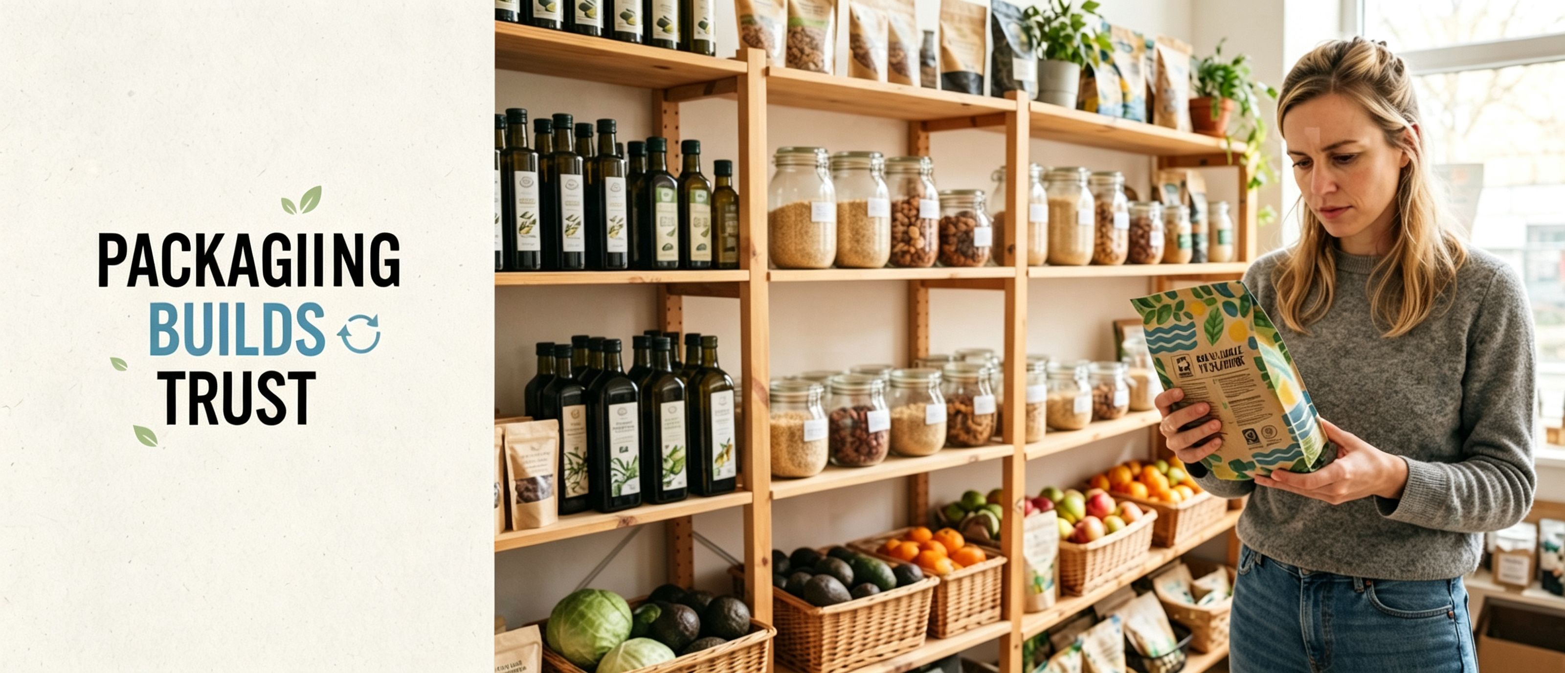 food brand owner choosing recyclable packaging