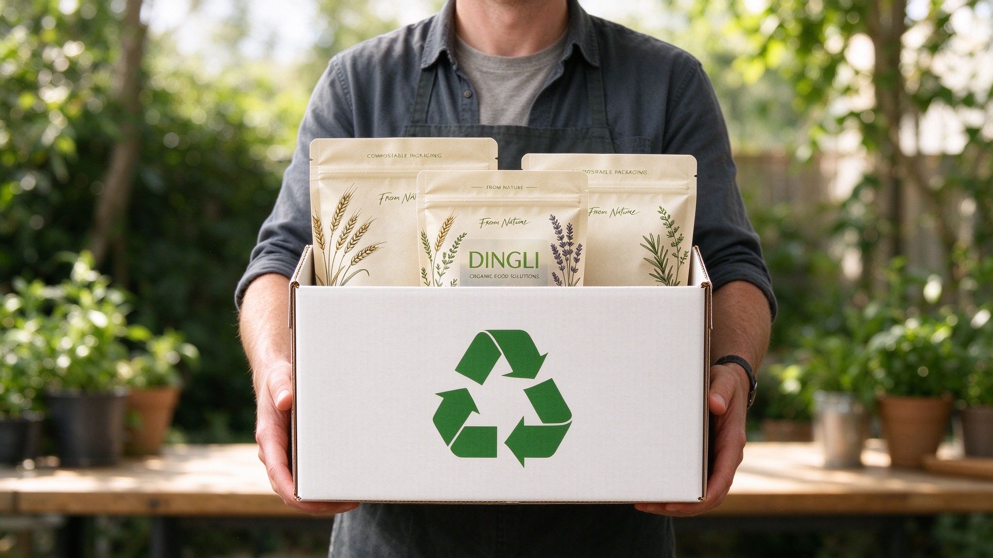mono material recyclable pouch packaging