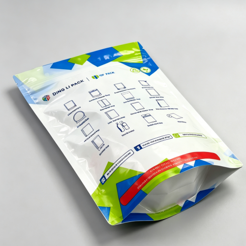 Recyclable mono PE stand up pouch bottom gusset